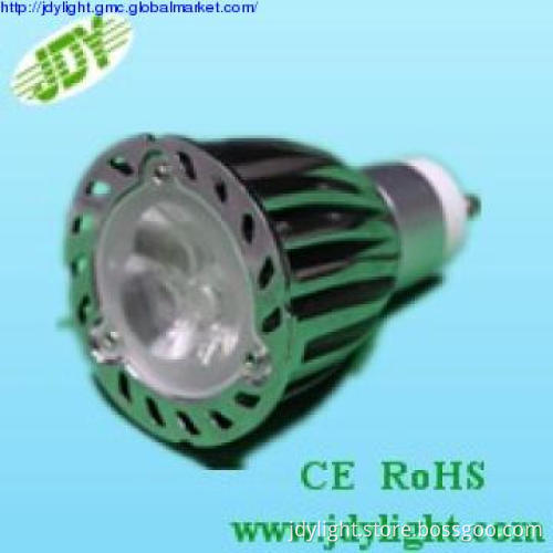 Best heat dissipation aluminum 30degrees LED spot light GU10 3W